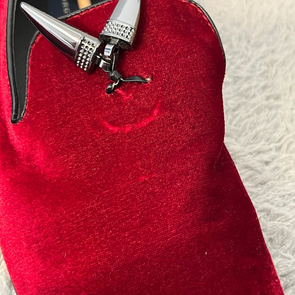 Giorgio Brutini Mens Cowell Red Velvet Loafer Dress Shoes Size 10.5 M - Picture 11 of 15